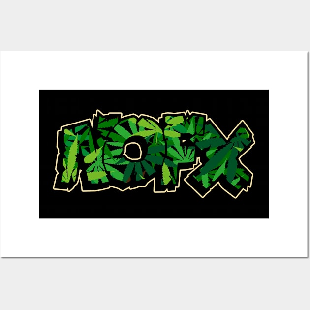 NOFX X Weed Best Wall Art by skull yellow